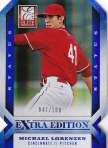 2013 Elite Extra Edition Blue Status Die-Cut #12 MICHAEL LORENZEN #047/100 - Picture 1 of 1