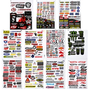 11 Hojas Pegatinas! 1/10 RC Pegatina Bomba Calcomanía Hoja Axial Traxxas Redcat Hágalo Usted Mismo - Imagen 1 de 28