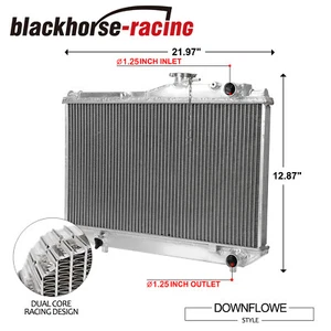 Core Performance Radiator 2 Row Aluminum Fit 84-87 Toyota Corolla AE86 4AGE 1.6L - Picture 1 of 12
