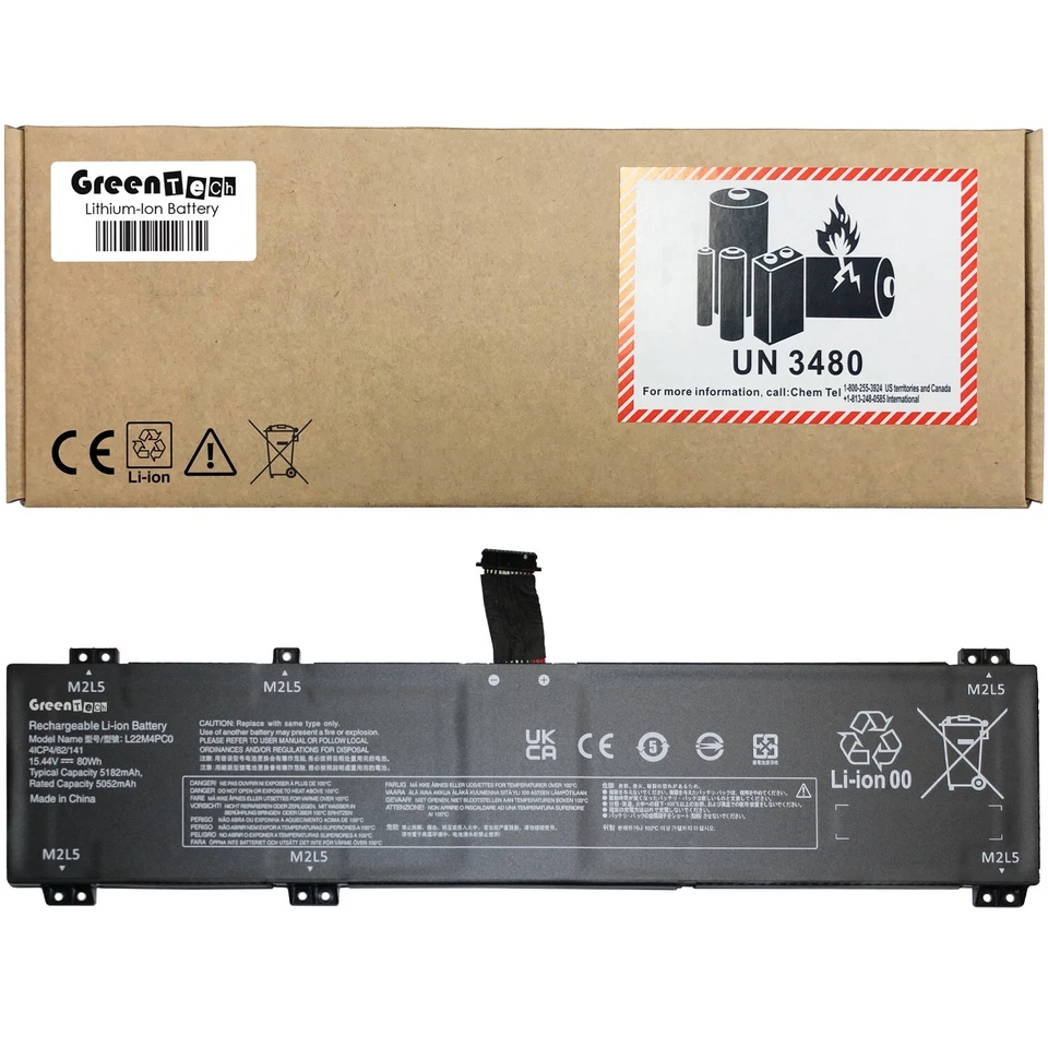 BATERÍA GREENTECH L22M4PC0 5B11K38959 PARA THINKBOOK 16P G4 G5 L22D4PC0 L22X4PC0 Foto 1 de 1