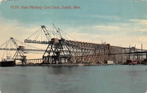 # B2813 DULUTH, MN. CARTOLINA, BACINO DI CARBONE DI PITTSBURG - Foto 1 di 2