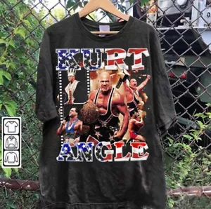 Vintage 90S Kurt Angle Tshirt, American Professional Wrestler Tee For Man Woman - Picture 1 of 3