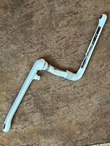White TIOGA TASK FORCE CR-MO / SUGINO 175mm ONE PIECE CRANKS Old School BMX OPC - Picture 1 of 11