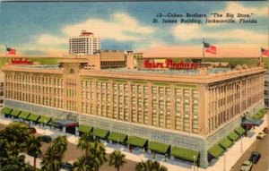 JACKSONVILLE, FLORIDA - GRANDES ALMACENES COHEN BROTHERS - POSTAL DE LINO - Imagen 1 de 2