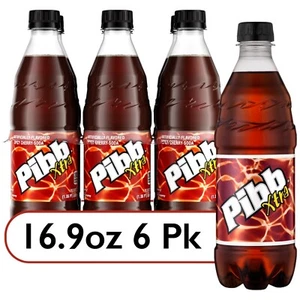 Pibb Xtra Soda Pop Soft Drink Cola 16.9 fl oz 6 Pack Bottles Limited Edition New - Picture 1 of 6