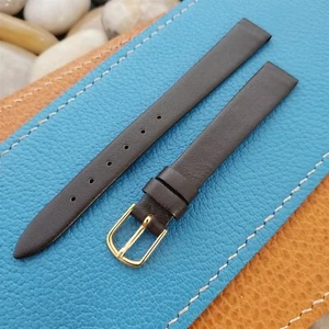 12mm Hadley Roma Brown Leather Ladies nos Unused Vintage Watch Band - Picture 1 of 5