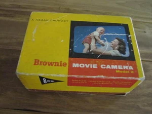 Vintage Kodak Brownie 8mm Movie Camera Model 2 , f/2.3 Lens - Picture 1 of 7