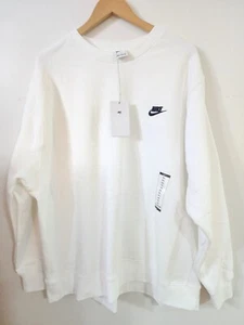 Nike Men's Sportswear Club Fleece Crew Size 3XL White BV2662 100 Nwt - Picture 1 of 2