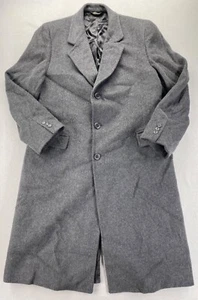 Vintage Redwood & Ross Pea Coat Gray USA Union Made (32 17 10) Long Jacket READ - Picture 1 of 22