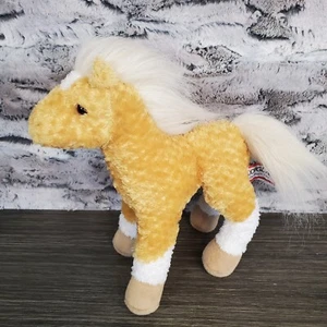 Douglas Cuddle Toys Golden Horse Plush #1790 Stuffed Animal 10" Blonde Mane 2016 - Imagen 1 de 7