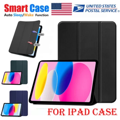 For Apple iPad A16 2025/iPad 10th Gen Case Shockproof Smart Folio Leather Cover - Image 1 of 4