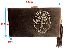Blingustyle Swarovski Lady Crystal Diamante Evening Party Clutch Bag 07 - Picture 1 of 7