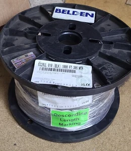 6320UL  Fire Alarm Cable Wire - 1000 FT 305 MTR - Black - Picture 1 of 2