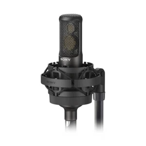 Micrófono condensador de estudio de doble diafragma SONY C100 con montaje amortiguador, parabrisas, estuche - Imagen 1 de 9
