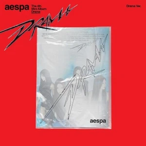 AESPA DRAMA The 4th Mini Album DRAMA Ver/CD+2 Foto Buch+4 Sticker+2 Poster+Karte - Picture 1 of 8