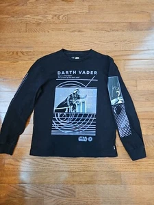 GAP Kids Boys Shirt XL Black Star Wars Darth Vader Long Sleeve Pullover X Large - Picture 1 of 8