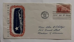 1959 HAWAII FIFTIETH 50TH STATE CACHET FIRST DAY COVER FDC HONOLULU - Picture 1 of 2