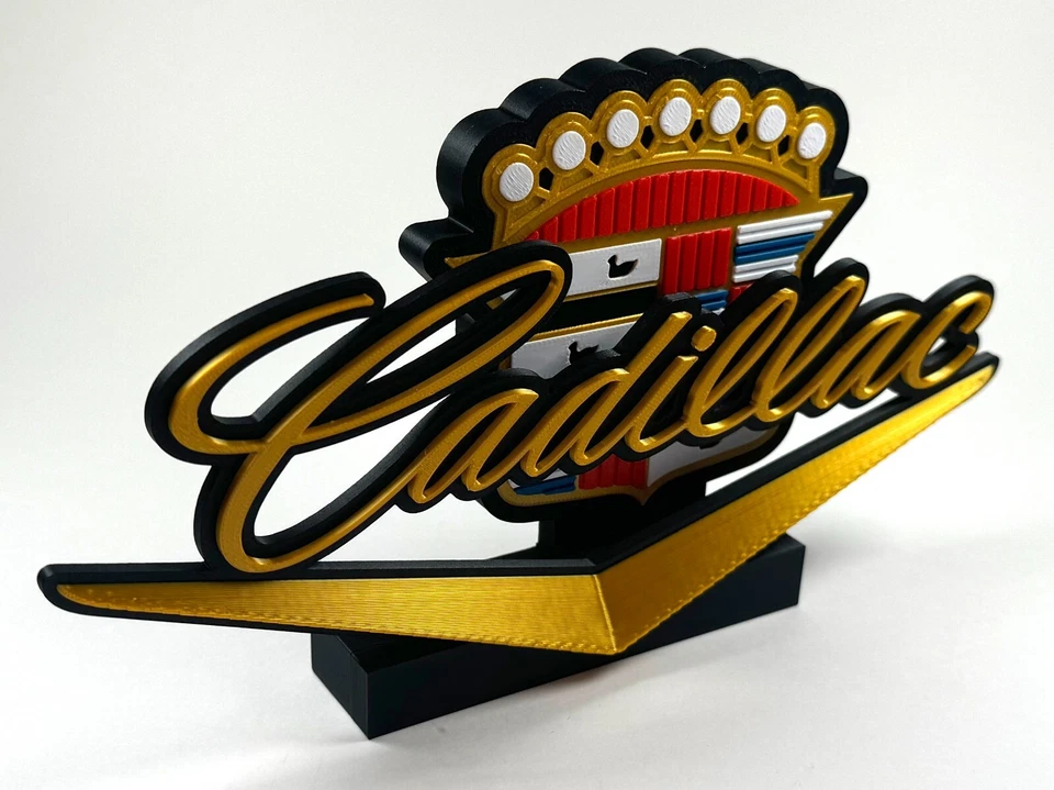 1960's Cadillac 3D Printed Freestanding Logo - Image 1 of 1