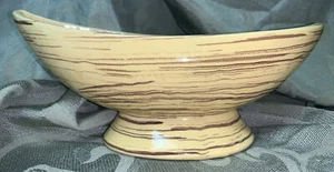 Maceta de cerámica McCoy amarilla/marrón media luna línea Harmony remolinos años 60’s de colección - Imagen 1 de 7