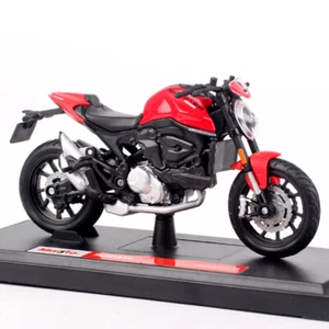 1/18 Scale Maisto 2021 Ducati Monster Plus + Motorcycle Diecast Model Bike Red - Picture 1 of 15