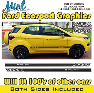 Calcomanías deportivas Ford EcoSport línea ST rayas laterales pegatinas gráficos SIN P&P 015 - Imagen 1 de 4