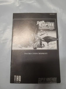 Super Star Wars The Empire Strikes Back SNES Instruction Booklet Manual Only - Picture 1 of 2