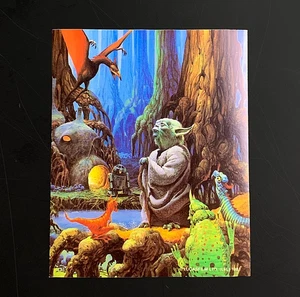 YODA STAR WARS LUCASFILM fantasy - ULTRA RARE!! Vintage sticker decal 1981 - Picture 1 of 6