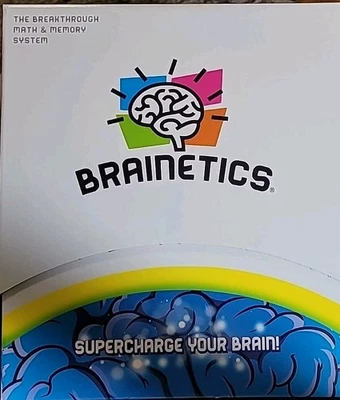 Sistema de memória matemática inovador Brainetics 7 DVDs playbook flashcards - Imagem 1 de 3