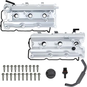 Actualización VQ35DE Cubierta de válvula de aluminio izquierda y derecha con tubo compatible con In - Imagen 1 de 6