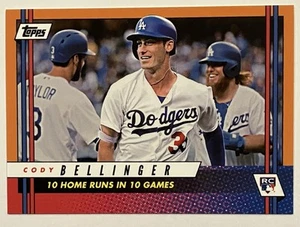 CODY BELLINGER 2017 Topps On Demand ROOKIE Class Orange B5O 10 HR'S in 10 GAMES - Picture 1 of 2