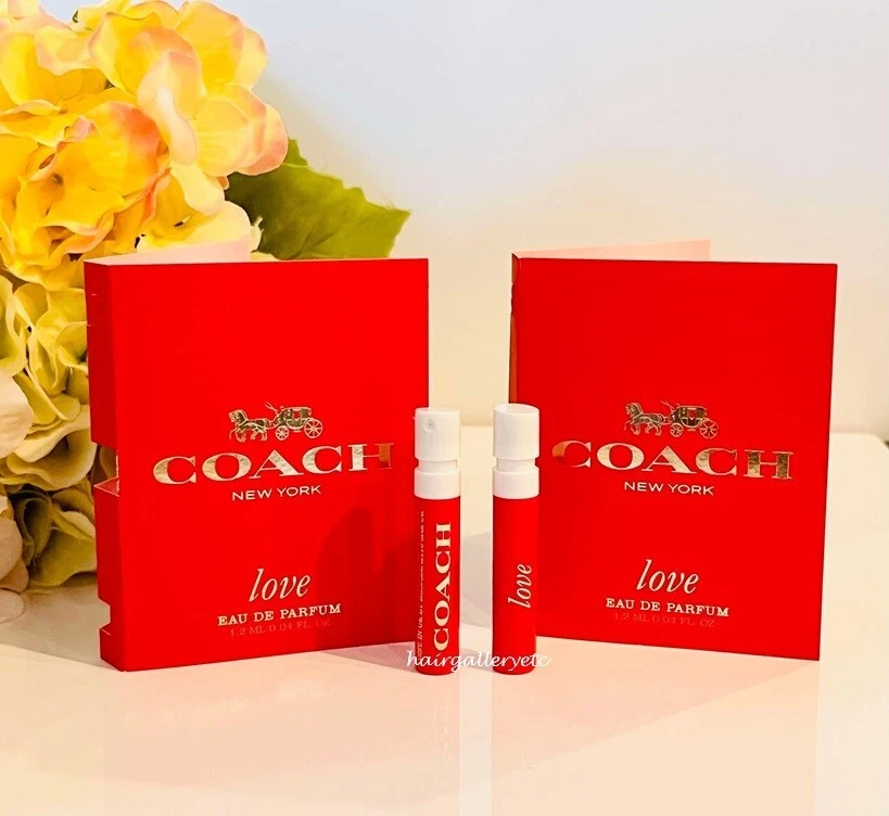 2 COACH LOVE Eau de Parfum Perfume Spray Muestra Vial 1.2 ml BOTELLA NUEVA FRESCA Foto 1 de 2