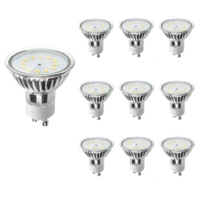 10X GU10 LED Bulbs Spot Light Lamps Warm Cool Day White Down Light Lightbulbs A+ - Image 1 of 4