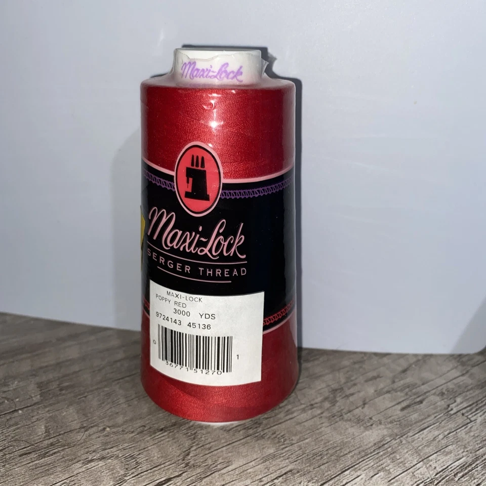 Maxi-lock Cone Thread 3 000yd Poppy Red 036771512701