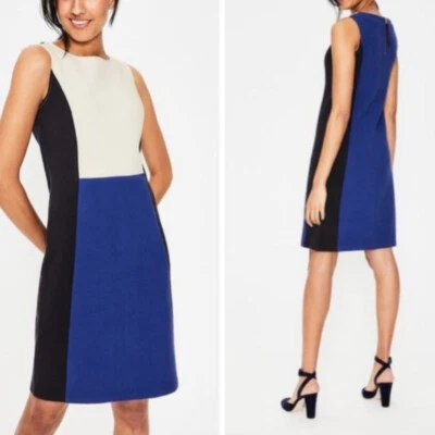 Vestido otomano BODEN Geraldine sin mangas acanalado hasta la rodilla talla 10 largo Foto 1 de 4