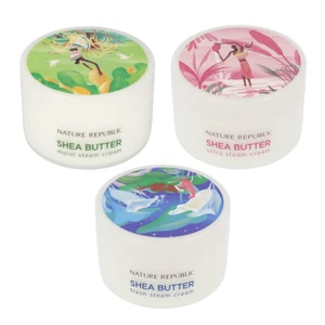 NATURE REPUBLIC Shea Butter Steam Cream 100ml #Fresh #Moist #Ultra 3 types - Picture 1 of 8