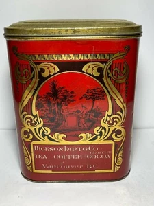 Antique Dickson Tea Tin Vancouver B.C. - Picture 1 of 8