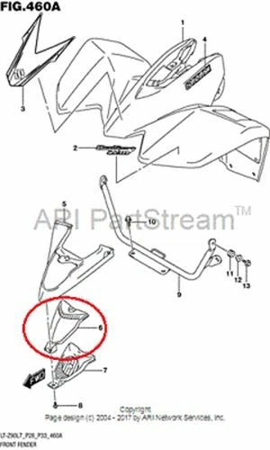 NEW OEM SUZUKI QUADSPORT LT Z 90 FRONT CENTER COVER LENS Foto 1 de 1