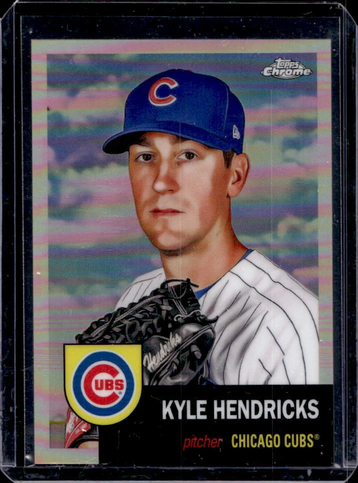 2022 Topps Chrome Platinum Anniversary Kyle Hendricks Rose Gold Refractor #19/75