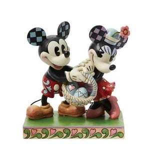FIGURA DE PASCUA de Jim Shore Disney de Mickey y Minnie - NOVIOS DE PRIMAVERA 6014317 - Imagen 1 de 2