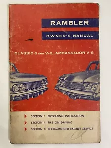 1961 AMC RAMBLER CLASSIC & AMBASSADOR ORIGINAL OWNER MANUAL '61 AMERICAN MOTORS - Picture 1 of 3