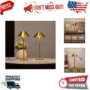 Set of 2 Cordless Table Lamp - Led Cordless Lamps - Table Lamp Set 3 Color - Picture 1 of 9