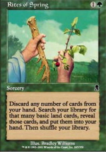 4x Rites of Spring ~ Near Mint Odyssey MTG Magic x4 4 UltimateMTG Playset Green  - Image 1 of 1