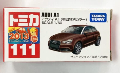 Takara Tomy Tomica No.111 Audi A1 1st (Retired) 1/60 - Image 1 of 2