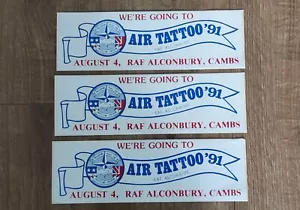 USAF RAF Alconbury Air Tattoo 1991 Stickers - Picture 1 of 1