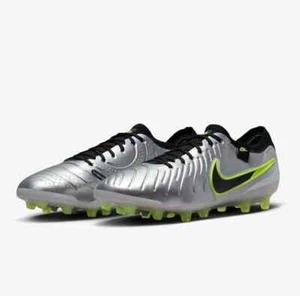 Nike Mens Sz 7 Tiempo Legend 10 Elite AG-Pro Silver Volt DV4330-001 nby - Picture 1 of 10