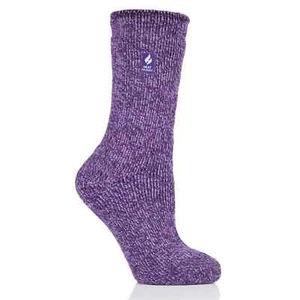 Heat holders Women's Dahlia LITE™ 1.6 Crew Socks purple 5-9 - Picture 1 of 8