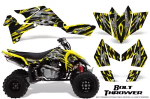KIT DE GRÁFICOS SUZUKI LT-R 450 LTR450 CREATORX CALCOMANÍAS PERNO LANZADOR AMARILLO YB - Imagen 1 de 1