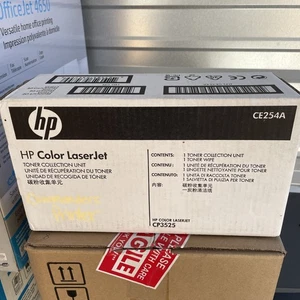 Unità di raccolta toner originale HP CE254A per LaserJet a colori CP3525 nuovo con scatola - Foto 1 di 3