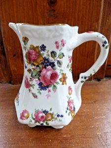 Fenton English Bone China Jug/vase, Pink roses pattern - Picture 1 of 6
