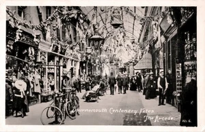 Dorset England Bournemouth Centenary Fetes Arcade 1910 RPPC Photo Postcard COPY - Picture 1 of 2